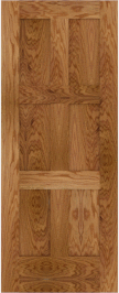 Flat  Panel   Jefferson  White Oak  Doors